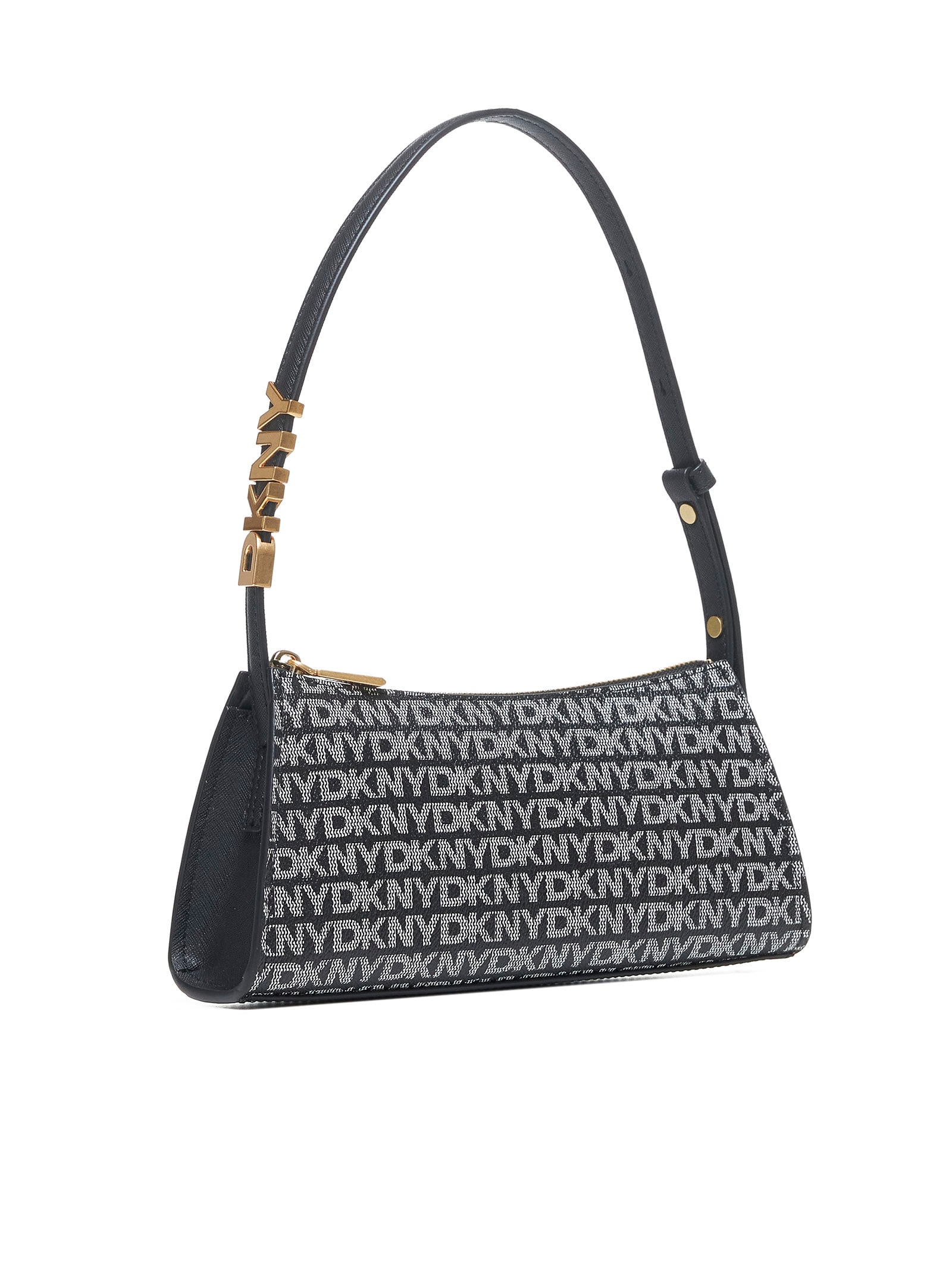 Shop Dkny Shoulder Bag In Black Logo/black