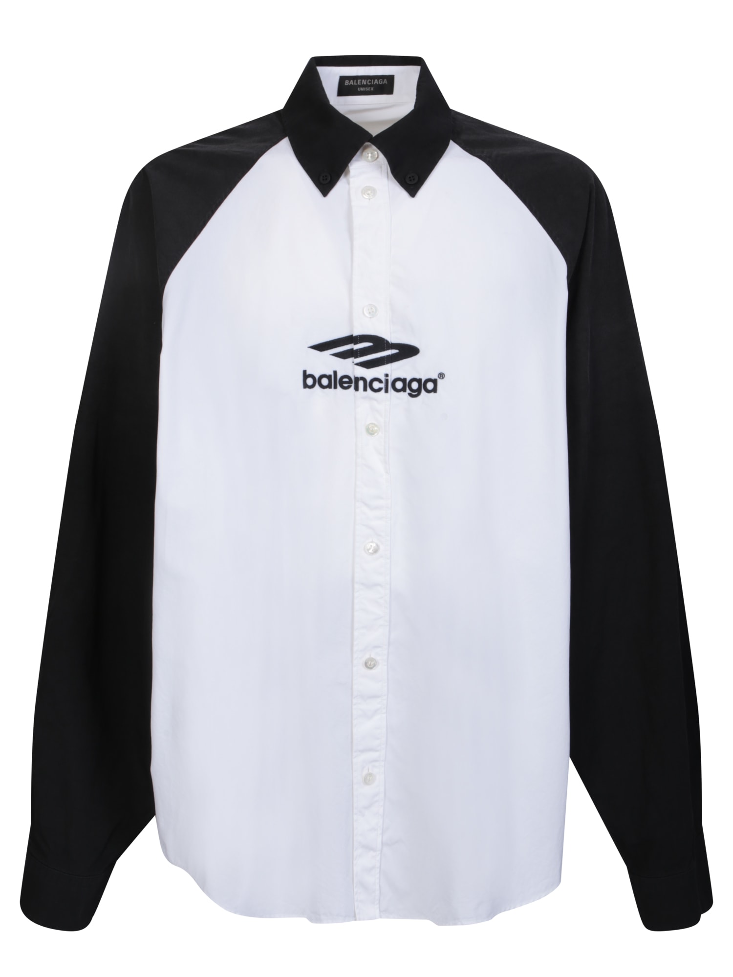 BALENCIAGA BI-COLOR BLACK/WHITE SHIRT