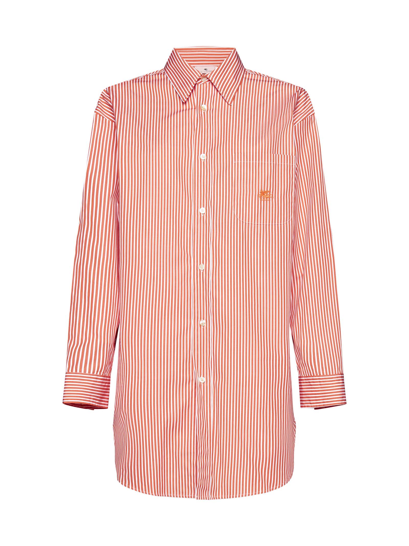 Shop Etro Shirt In Arancione