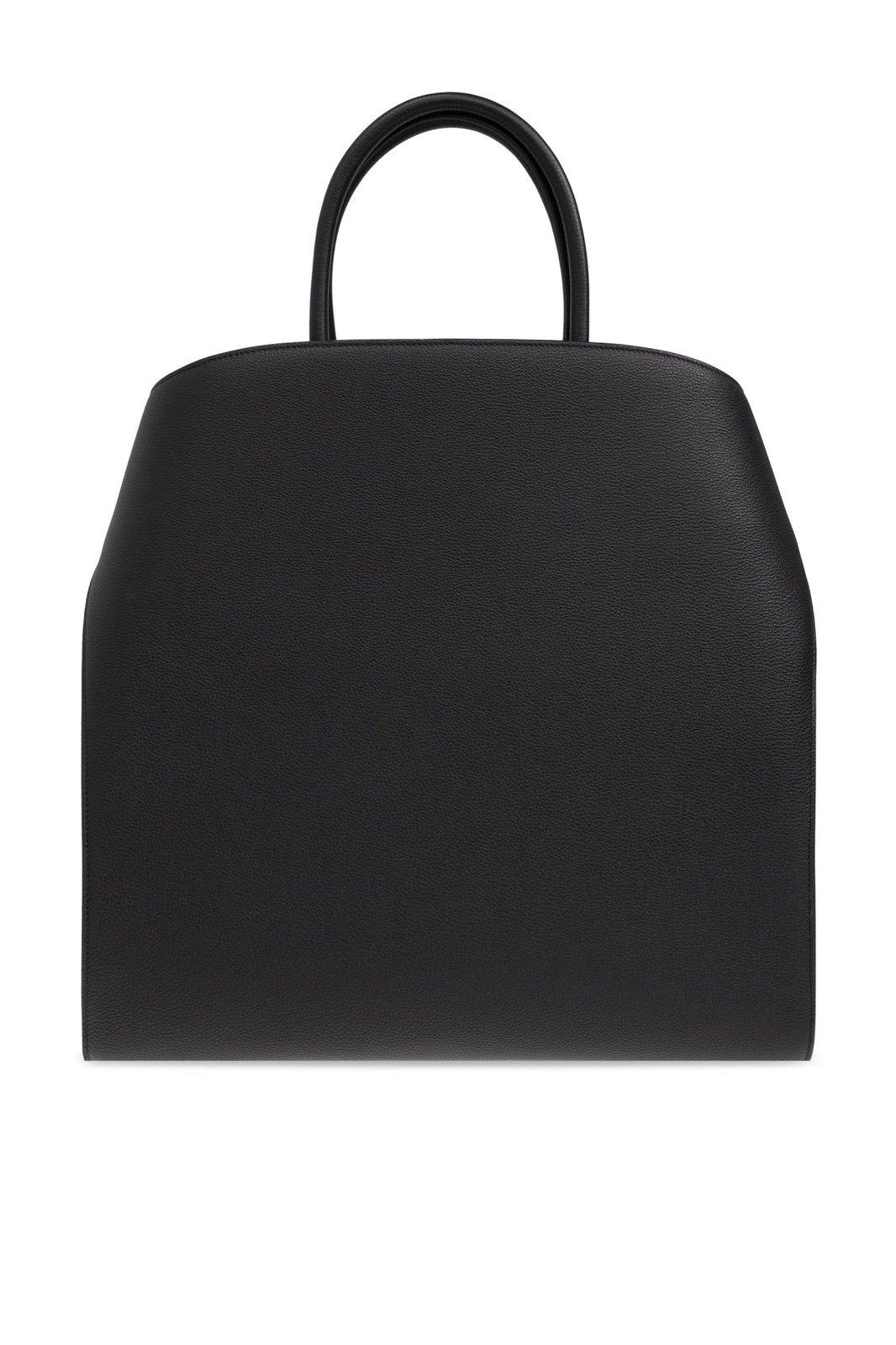 Shop Ferragamo Hug Tote Bag In Black