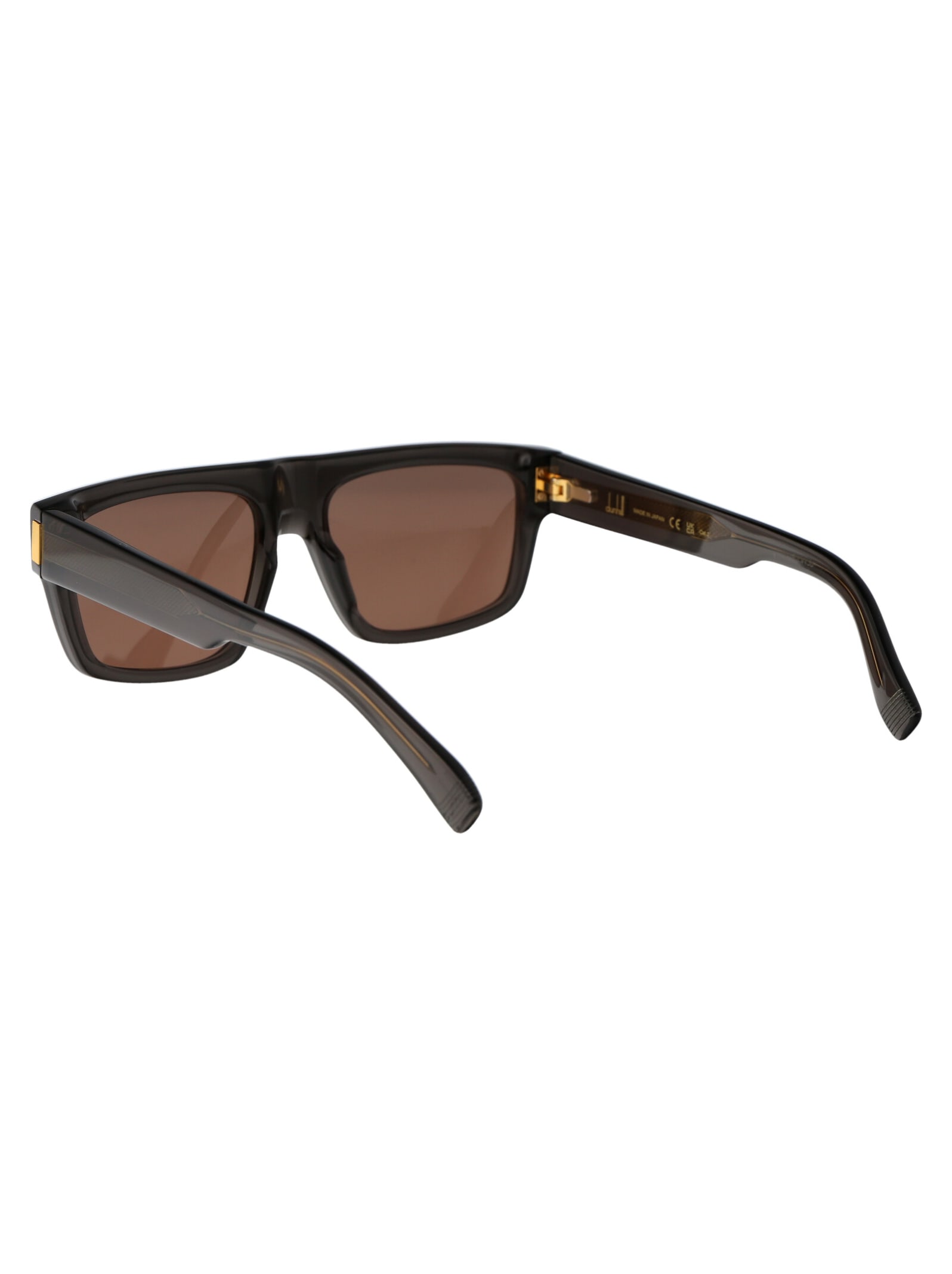 Shop Dunhill Du0055s Sunglasses In 004 Grey Grey Brown