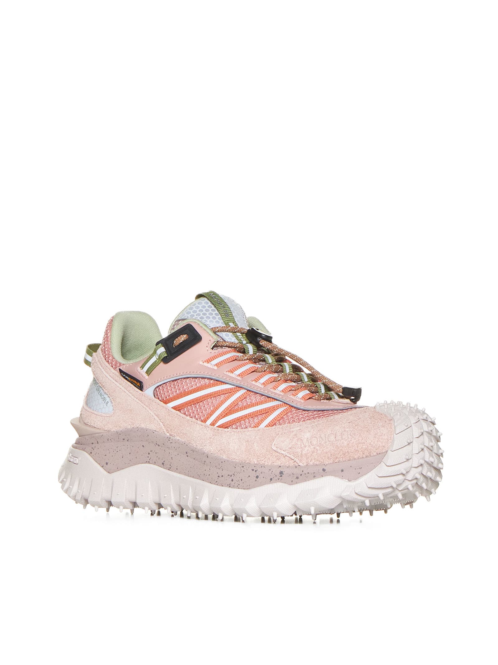 Shop Moncler Sneakers In Pink