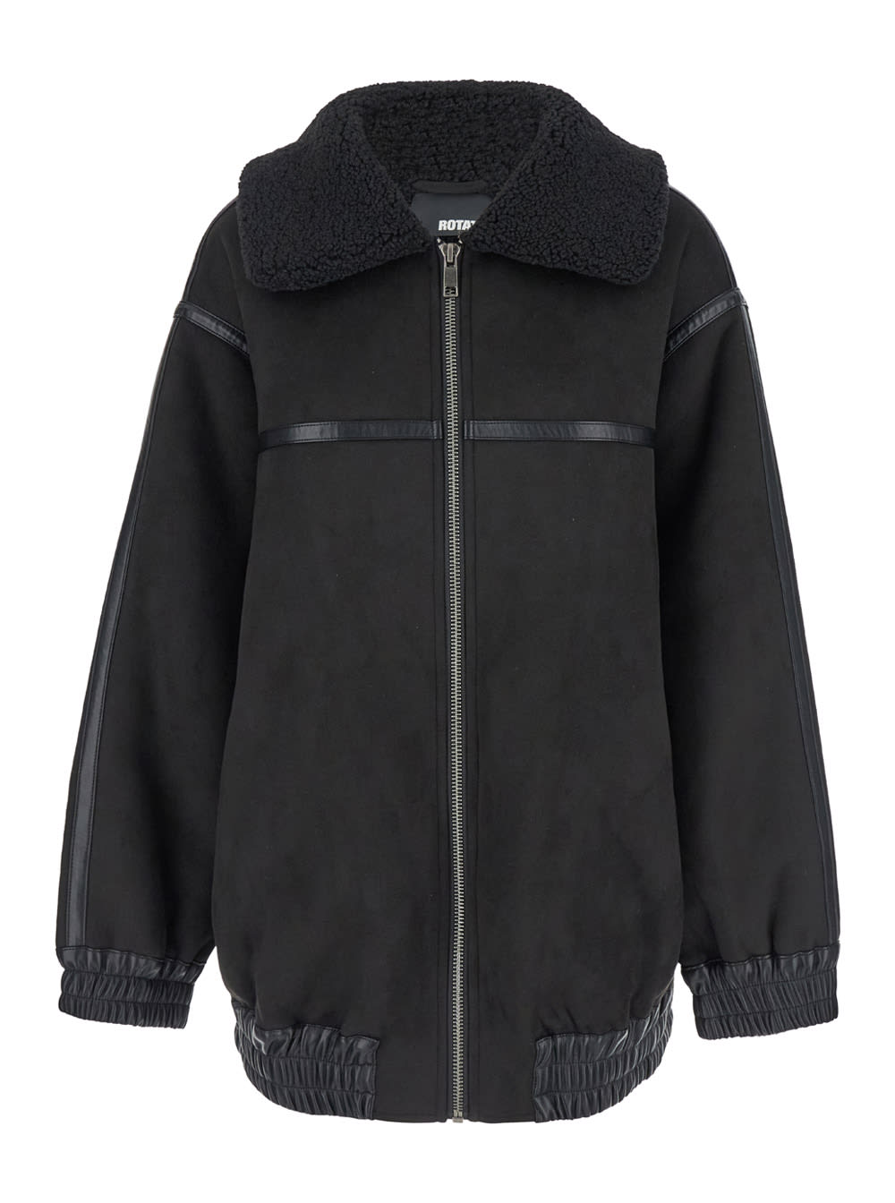 Shop Rotate Birger Christensen Oversized Bomber Jacket In Black 100