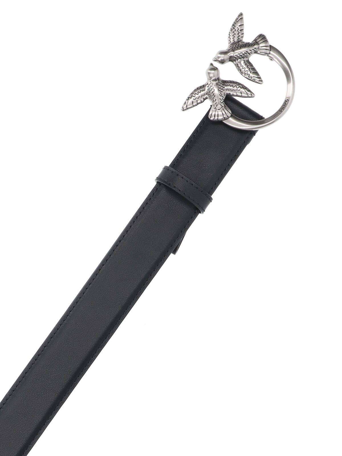 Pinko Genuine Leather Stylish Belt In Black