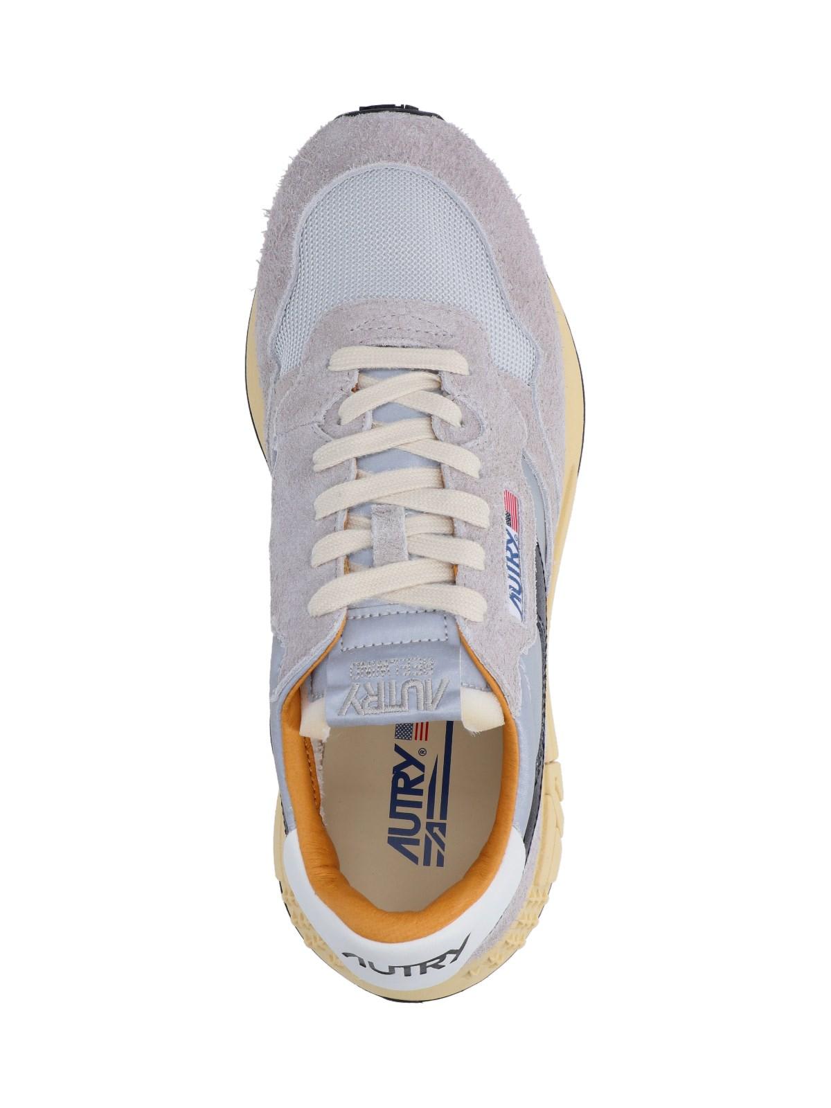 Shop Autry Reelwind Low Sneakers In Sand Silv