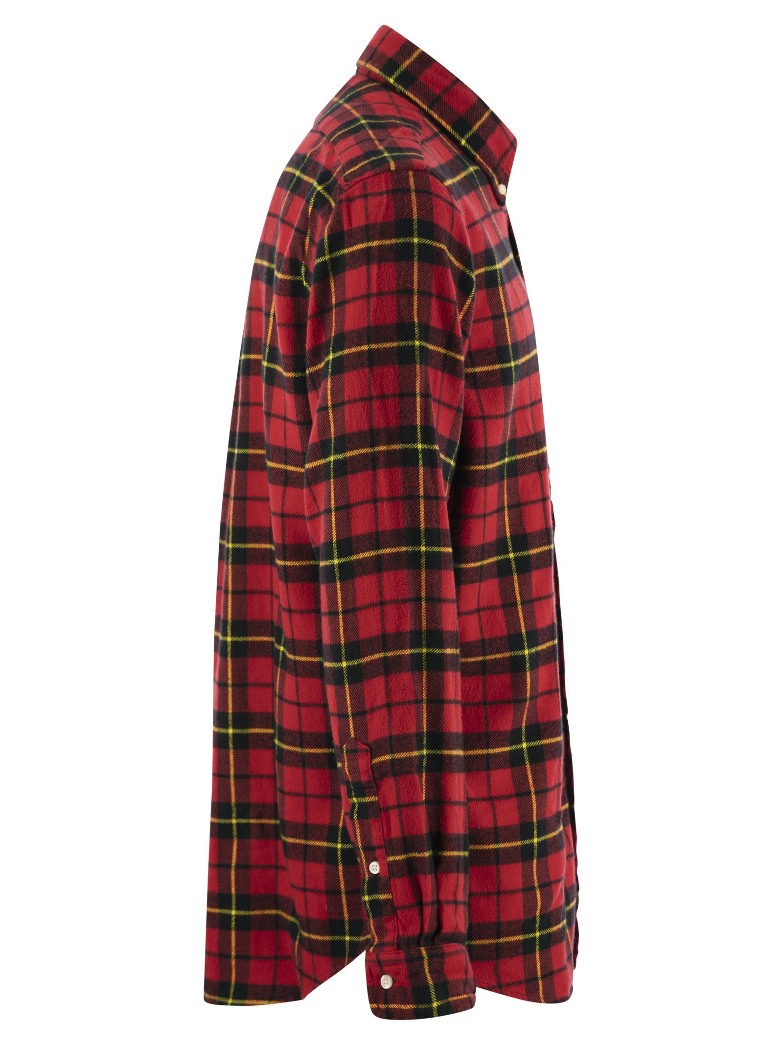 Shop Polo Ralph Lauren Chinese New Year Plaid Shirt In Red