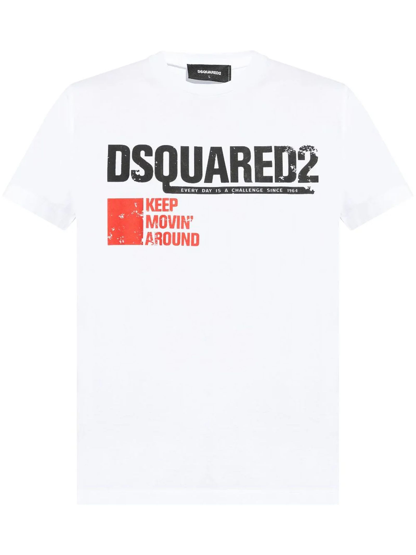 Shop Dsquared2 T-shirts And Polos White