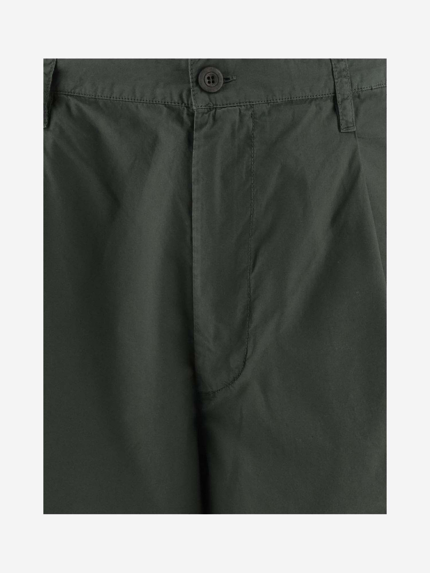Shop Emporio Armani Cotton Bermuda Shorts