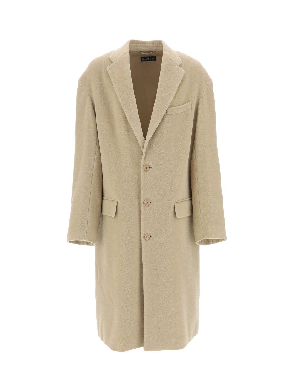 Balenciaga Single Breasted Long Coat