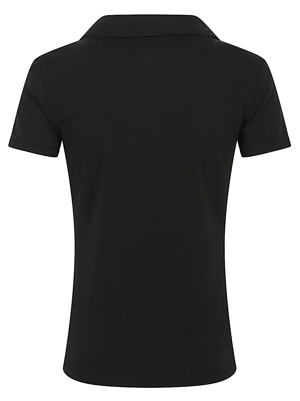Base Patch-pocket Polo-collar T-shirt In Black