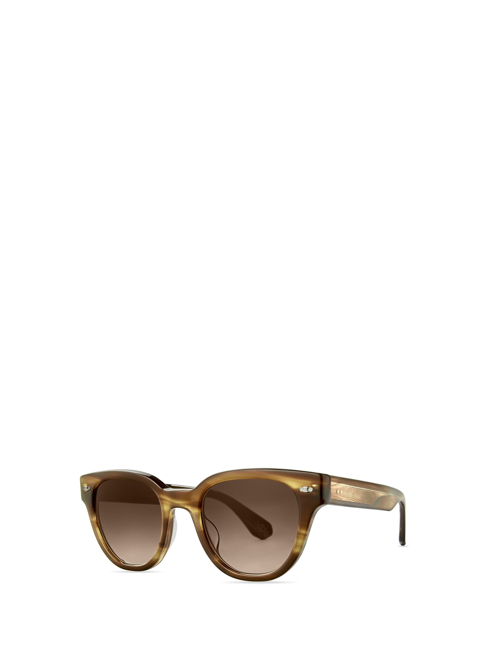 Shop Mr Leight Jane S Beachwood-white Gold/saturn Gradient Sunglasses