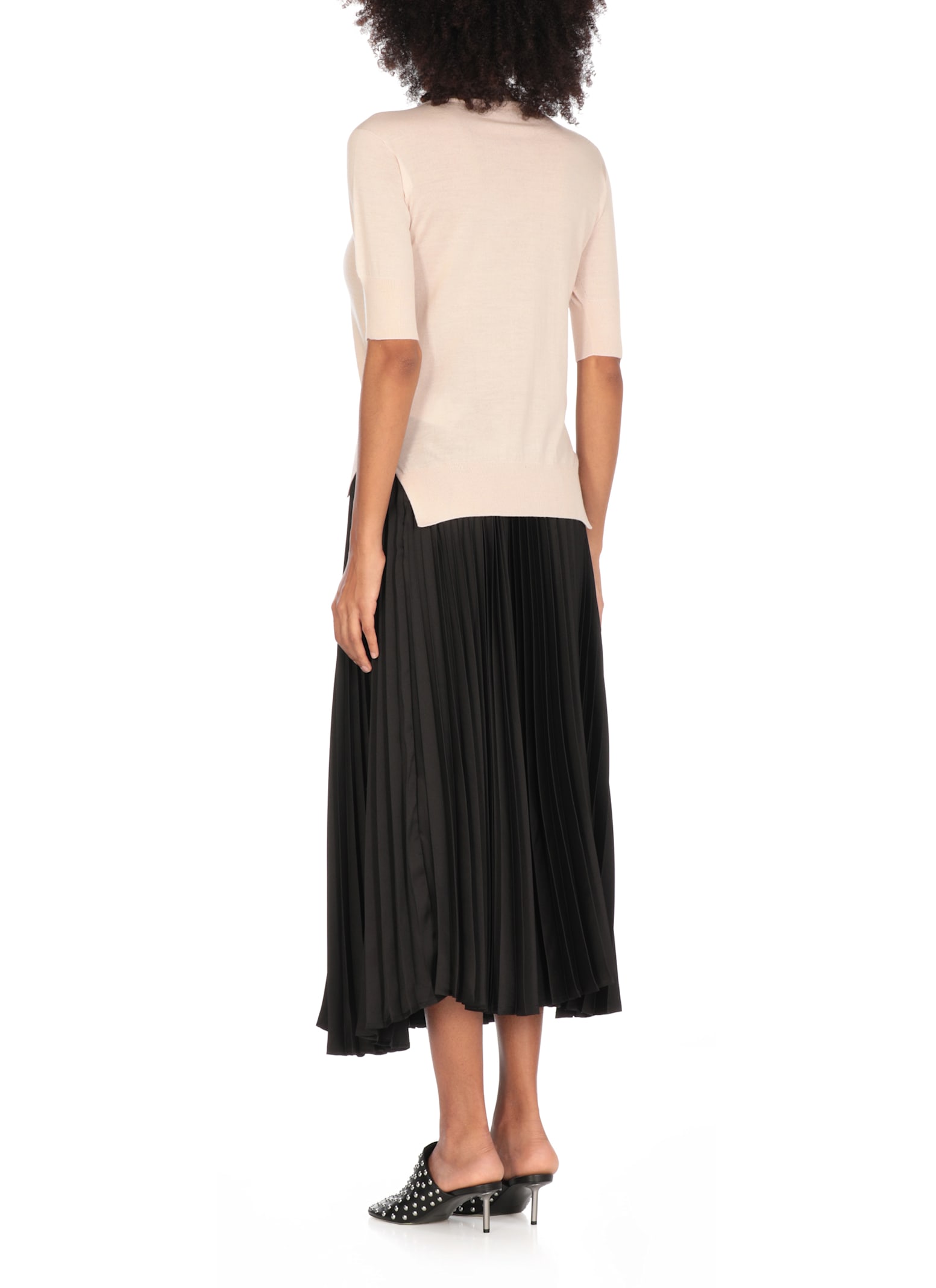 Jil Sander Cashmere, Wool And Silk Sweater In Pink