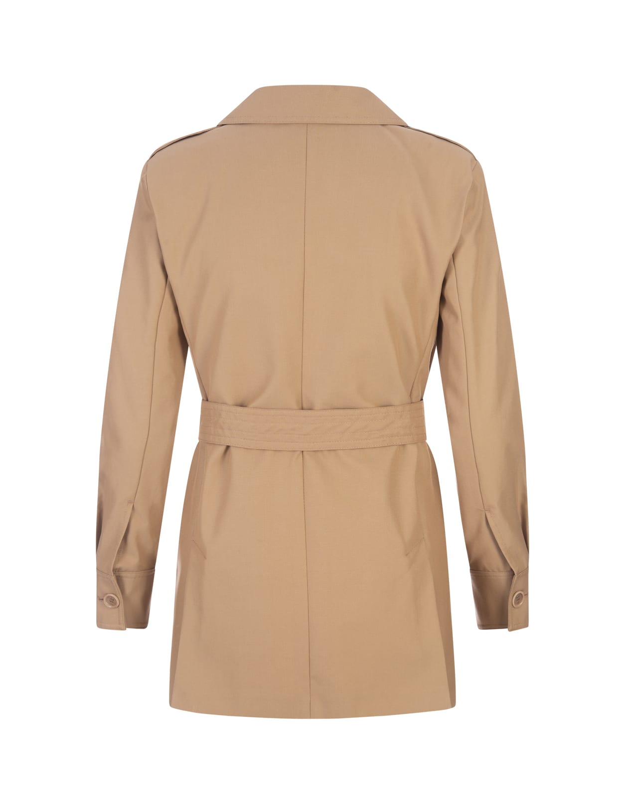 Shop Max Mara Light Brown Pacos Jacket In Cuoio Cammello