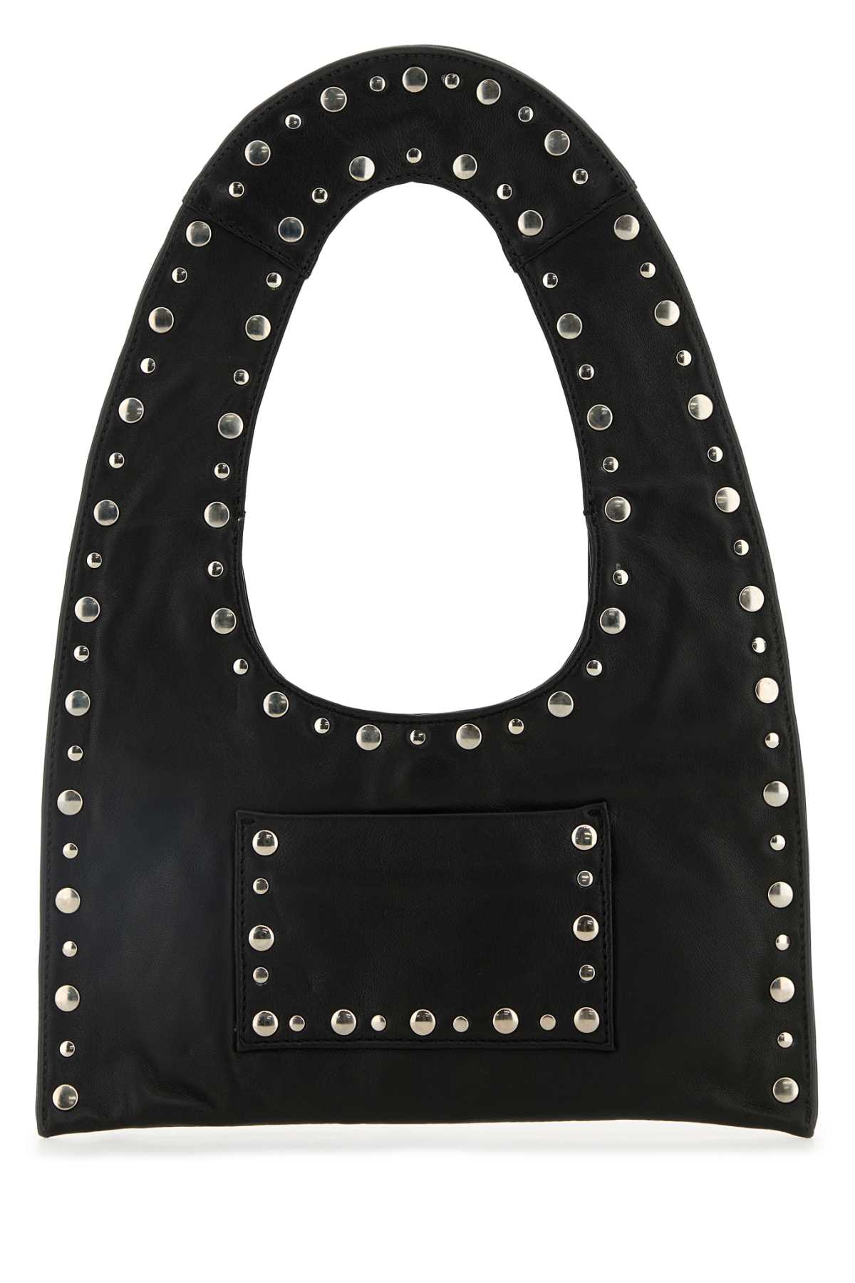 Black Leather Mini Franca Handbag
