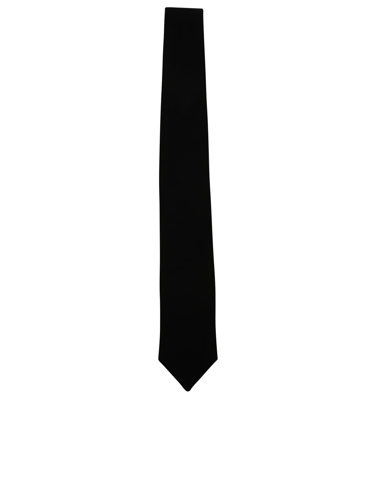 Shop Giorgio Armani Black Velvet Tie