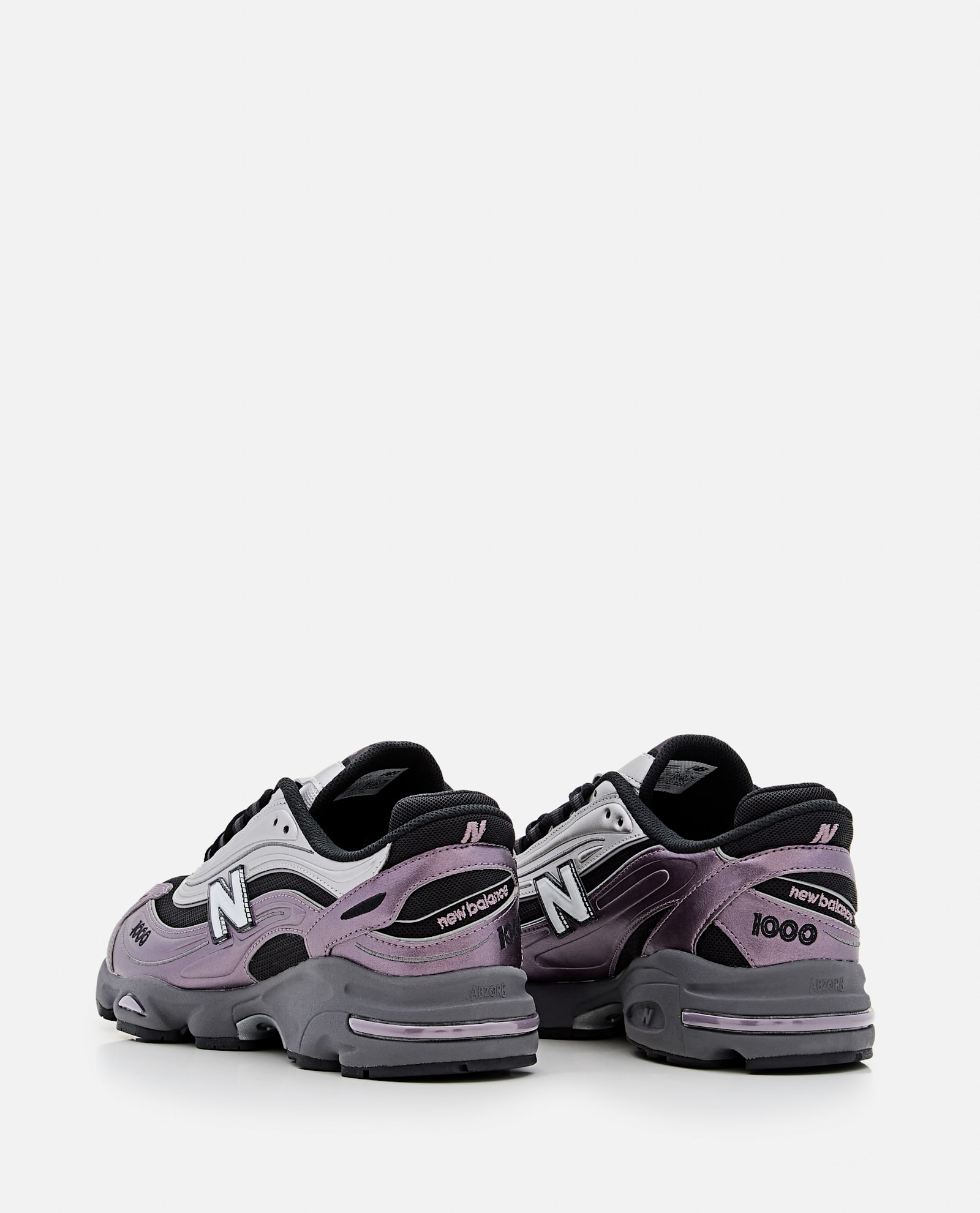 New Balance 1000 Sneakers Dark Ice Wine / Silver Metallic In Multi