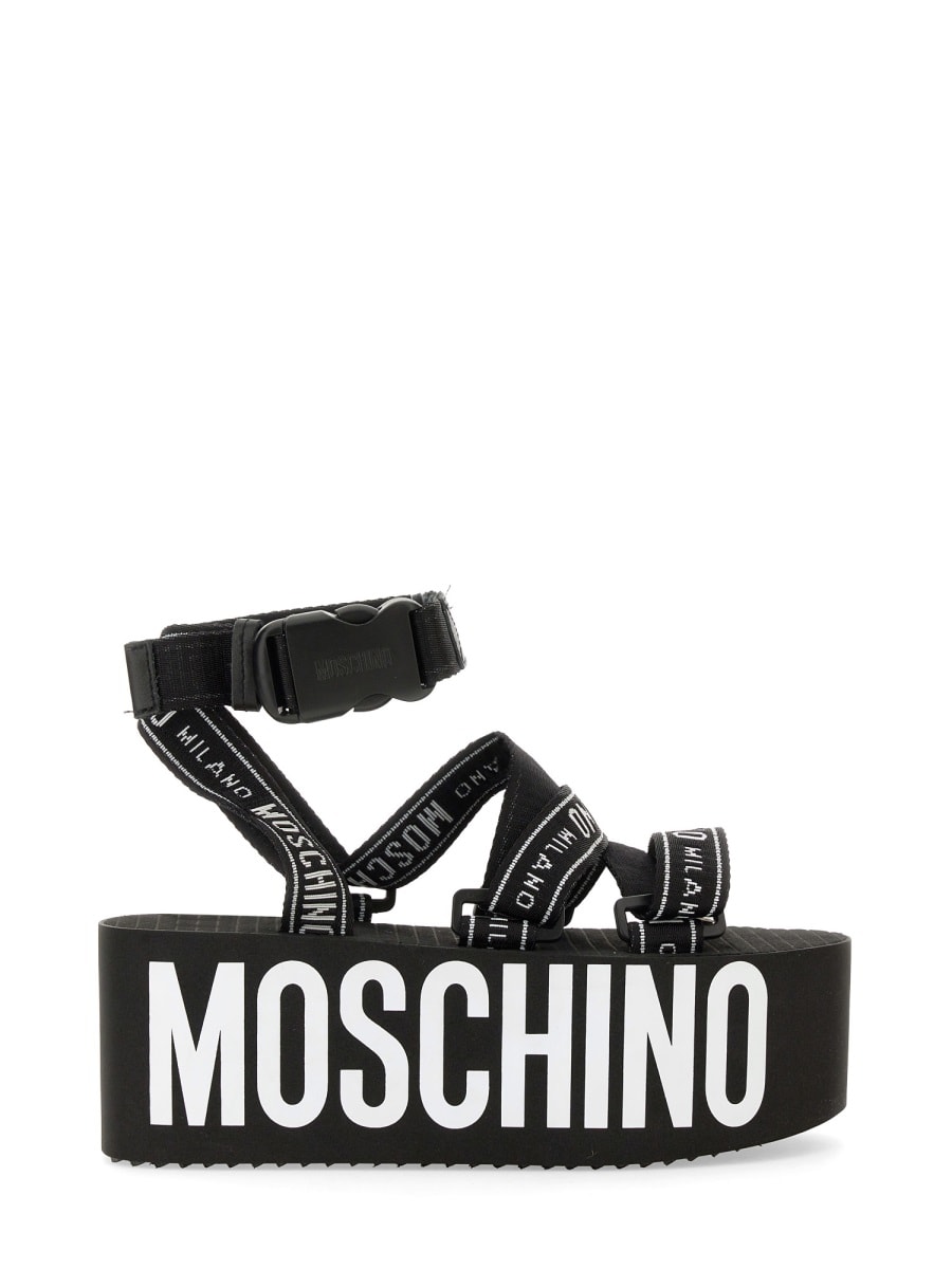 Moschino Football With Logo In Black