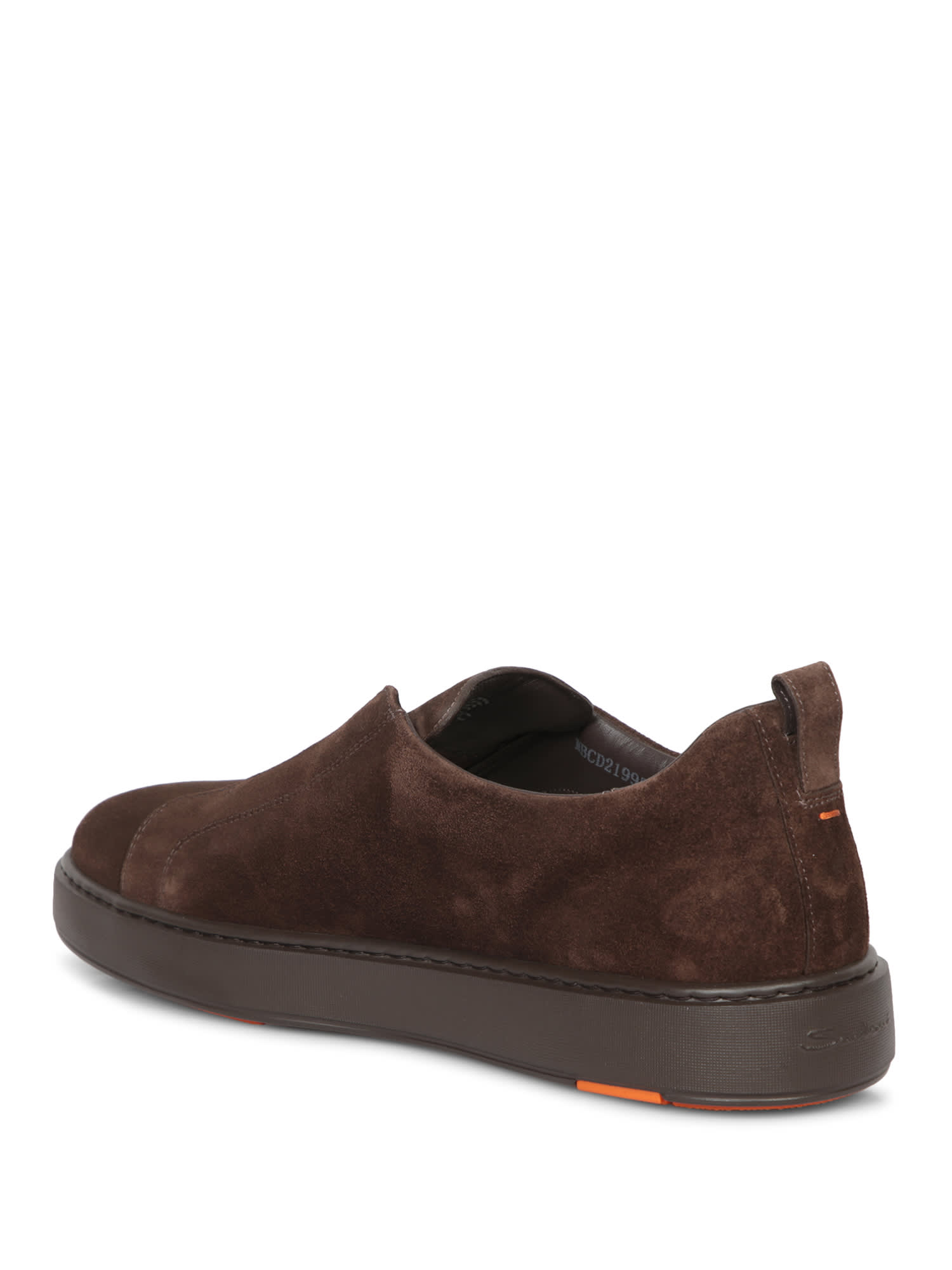 Shop Santoni Victory Suede Tdm Sneakers In Brown