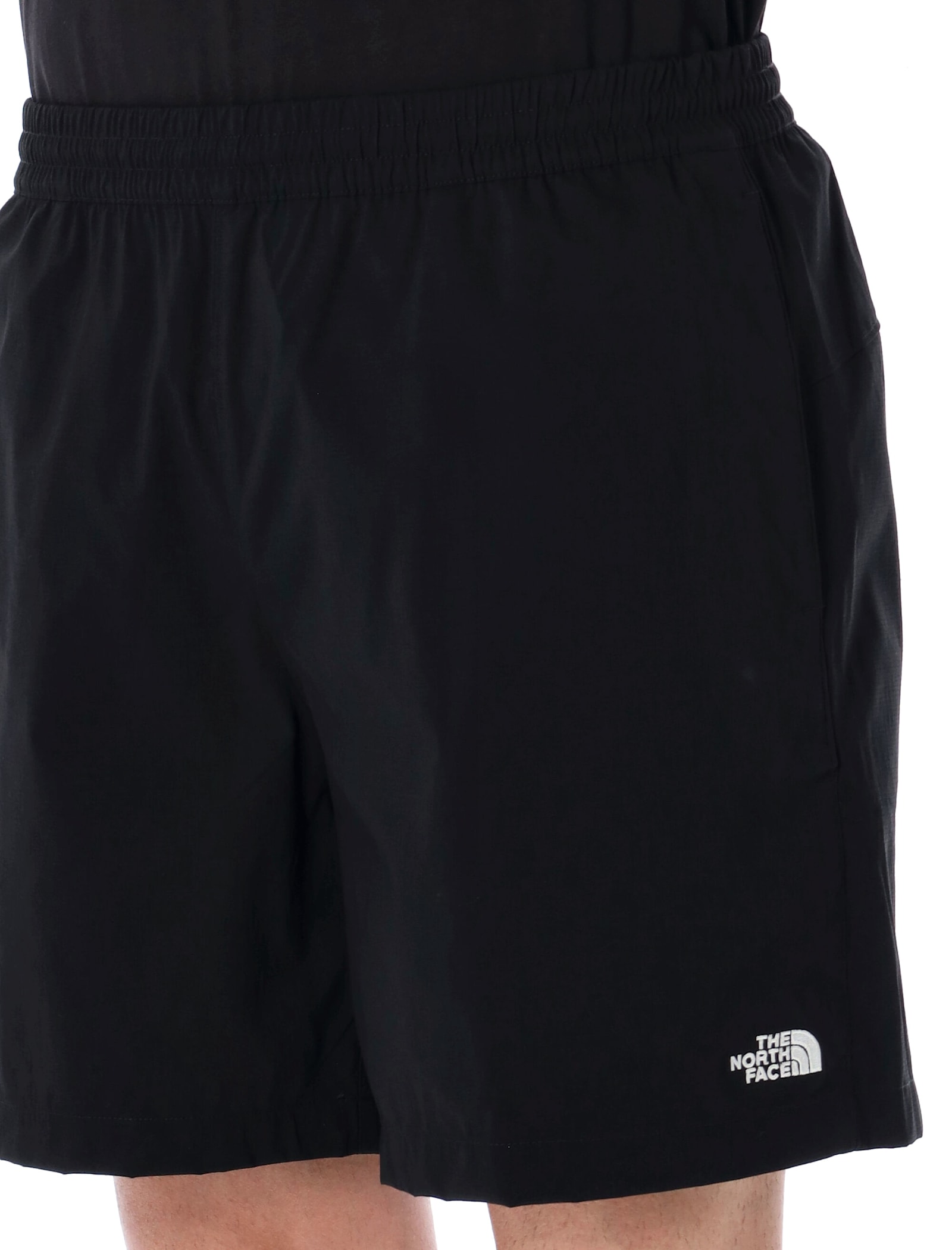 The North Face Black Logo Short In Black