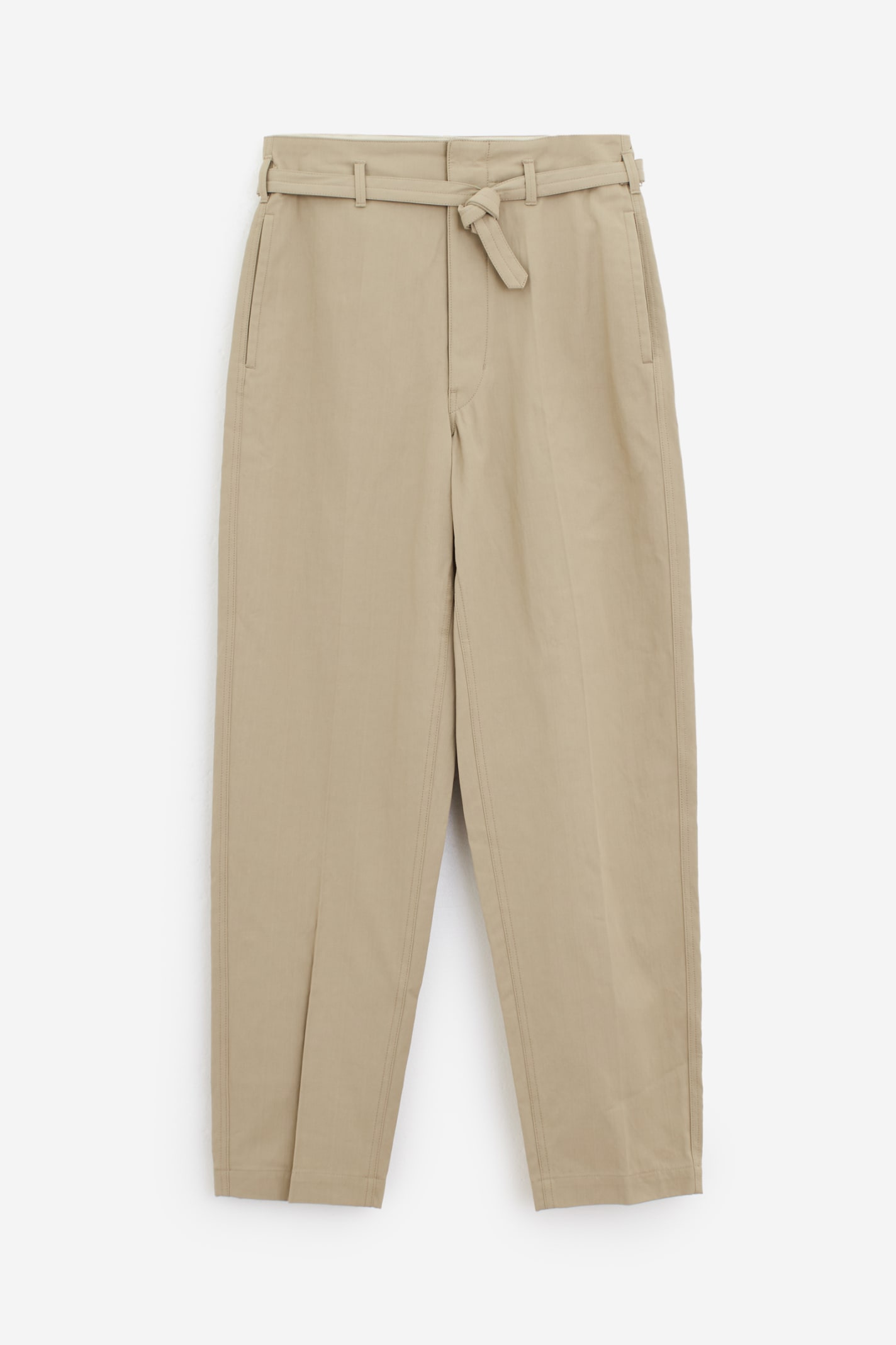 Shop Lemaire Loose Chino Pants In Beige