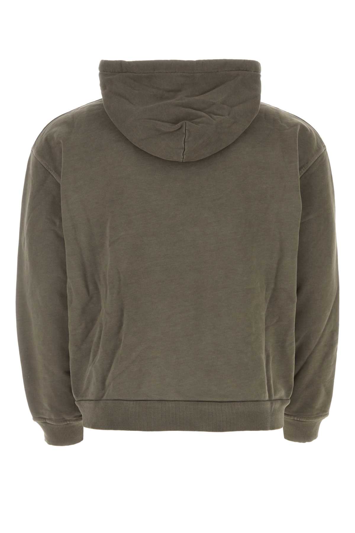Shop Nanushka Dark Grey Cotton Sweatshirt In Asphalt