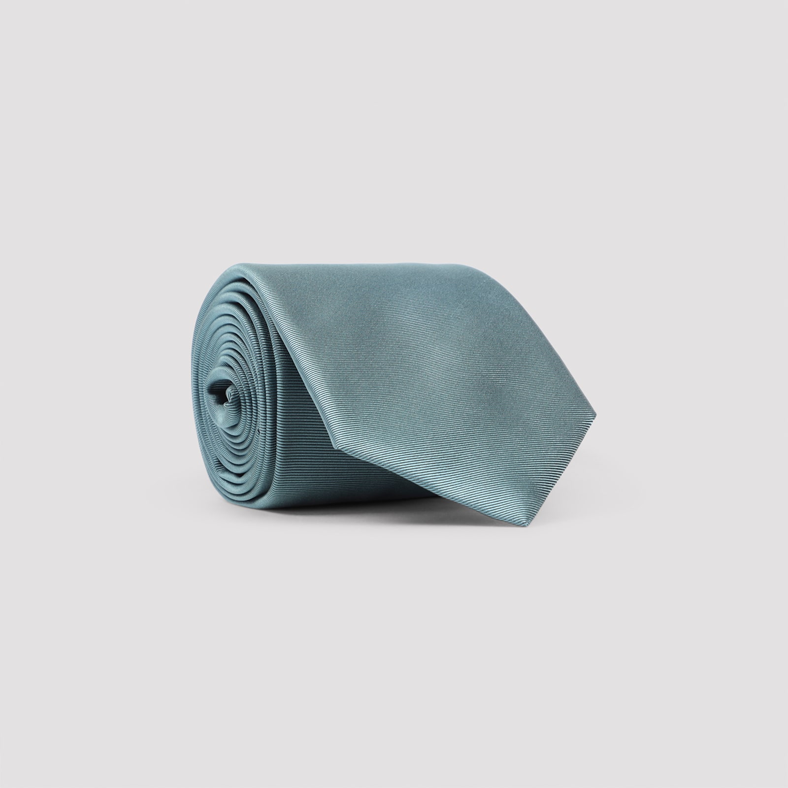 Canali Silk Tie In Gold