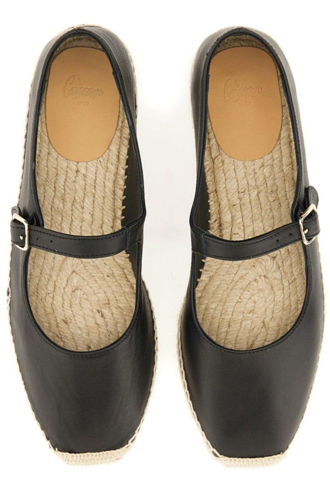 Castaã±er Castaner Classic Black Espadrille With Braided Jute Sole