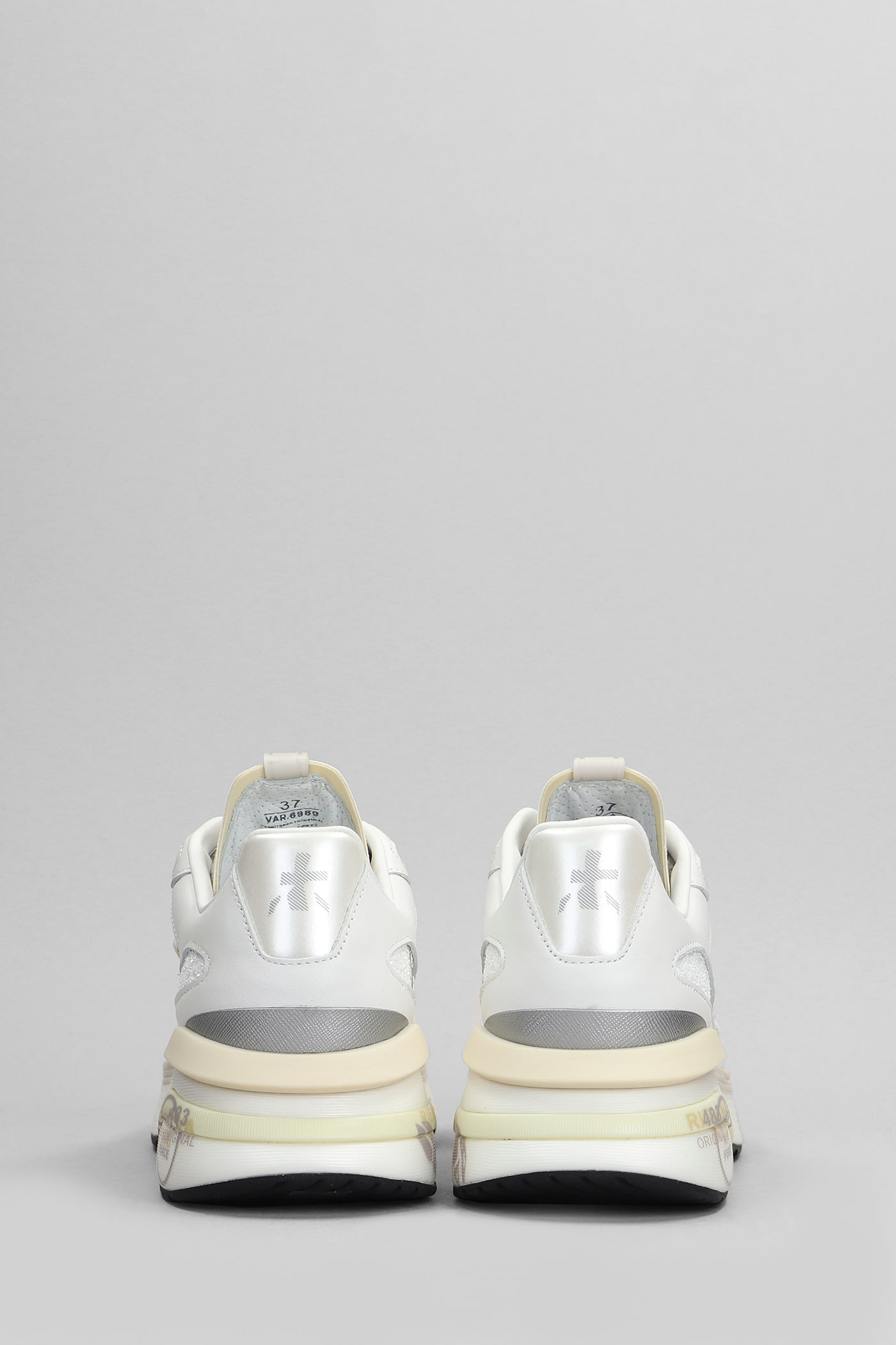 Shop Premiata Moerun Sneakers In White Leather