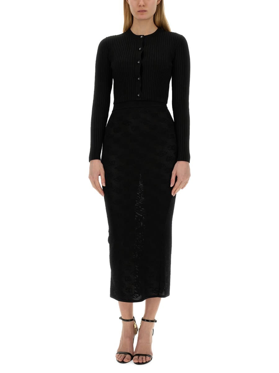 Shop Dolce & Gabbana Dg Skirt All Over In Black