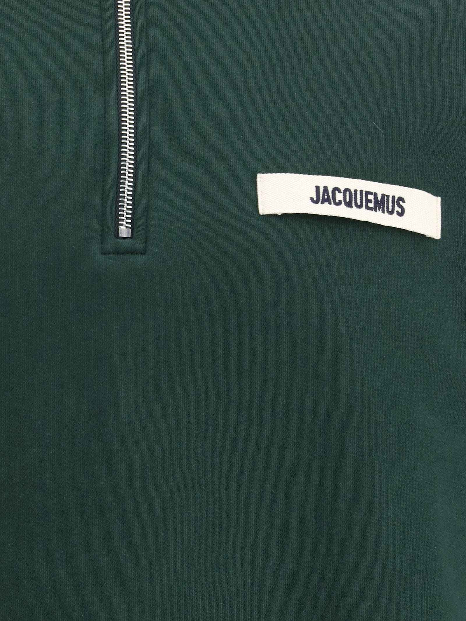 Jacquemus Gros-grain Sweatshirt In Dark Green 2