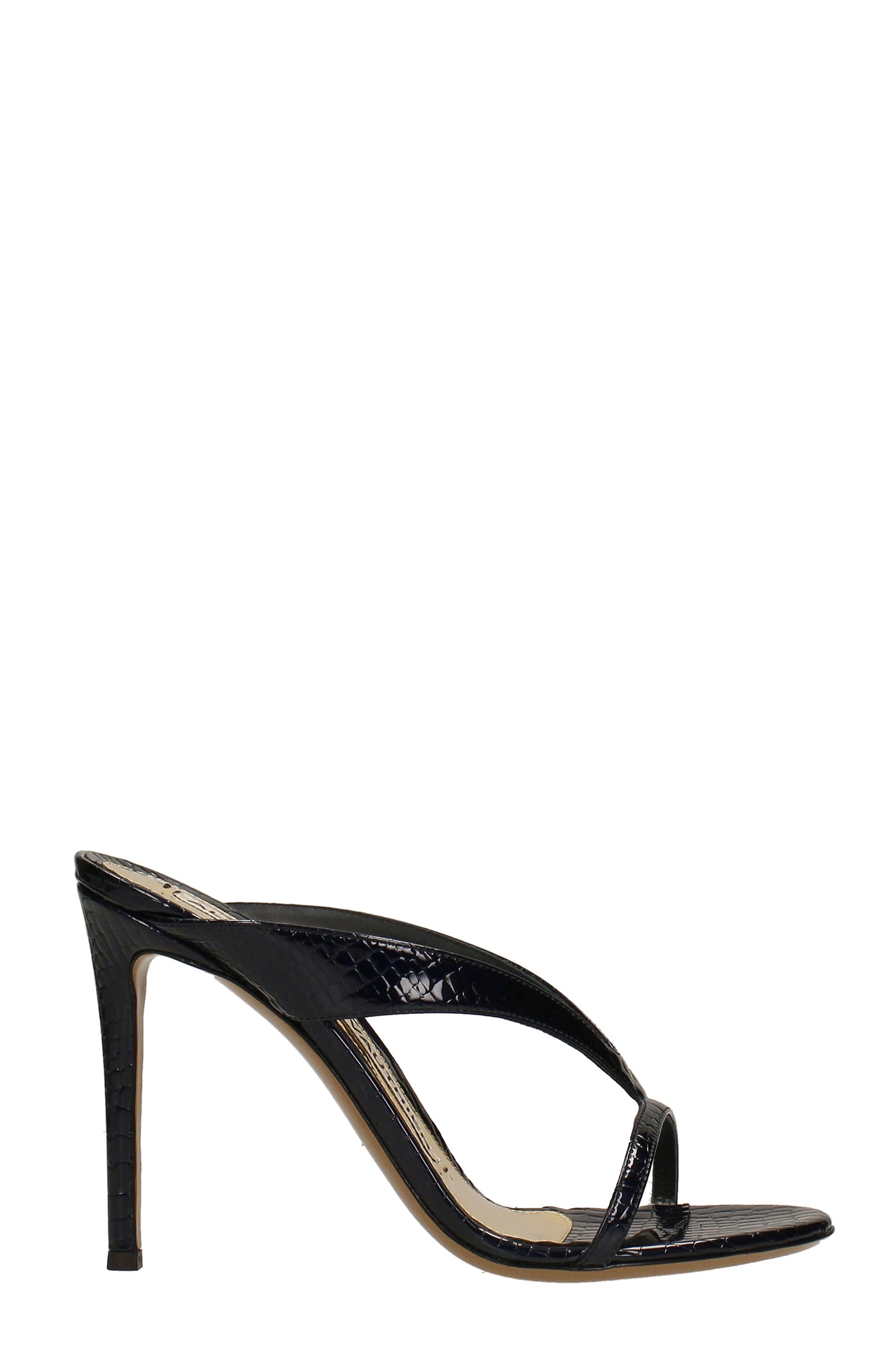 Alexandre Vauthier Sandals In Black Leather
