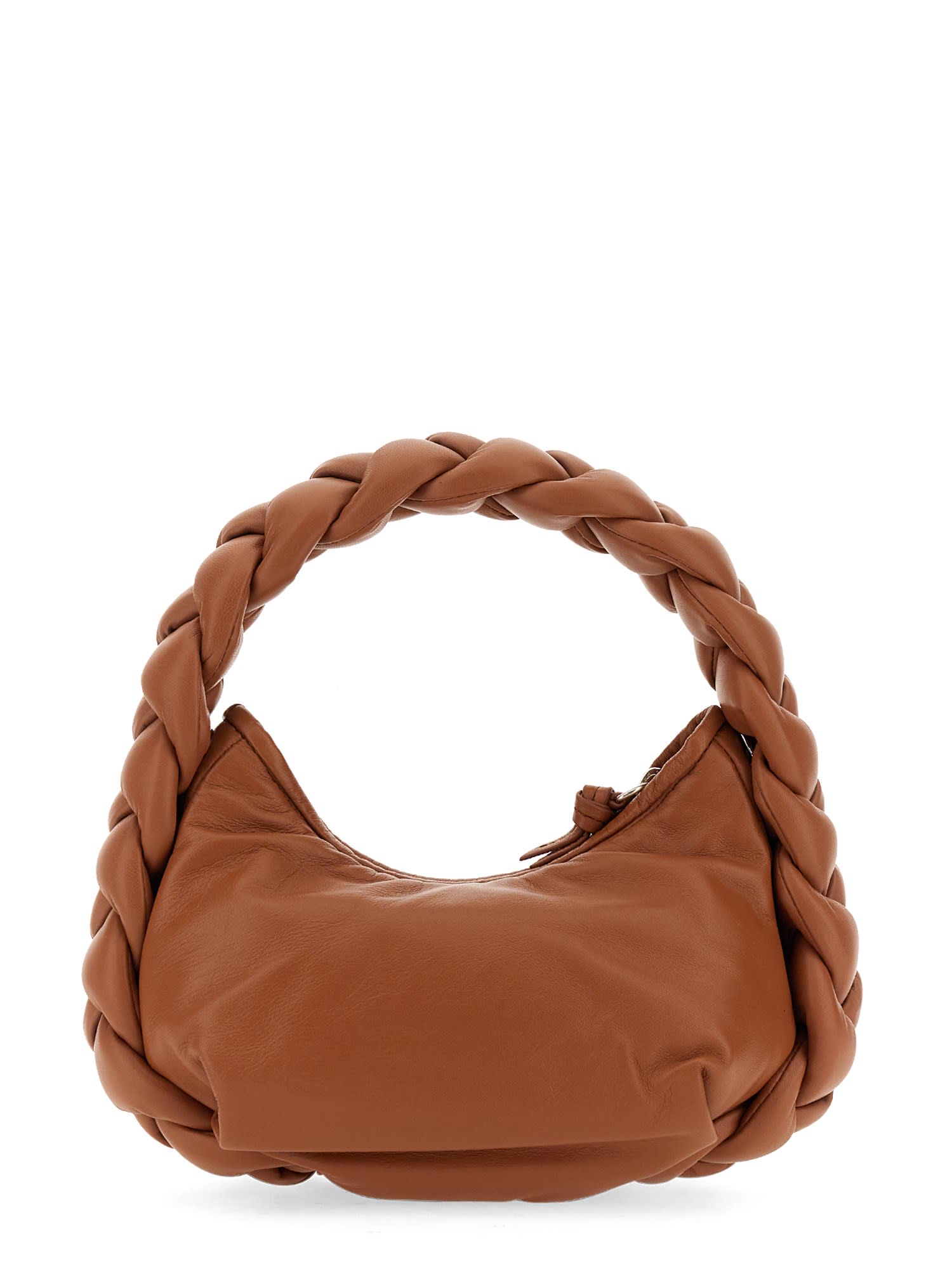 Hereu Fleca Knot Leather Shoulder Bag, Chestnut, Women's, Handbags & Purses Shoulder Bags