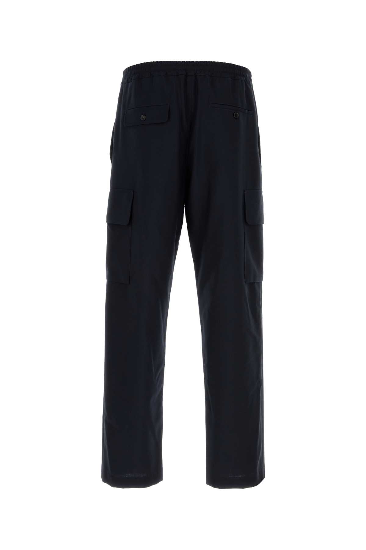 MARNI MIDNIGHT BLUE WOOL CARGO PANT 