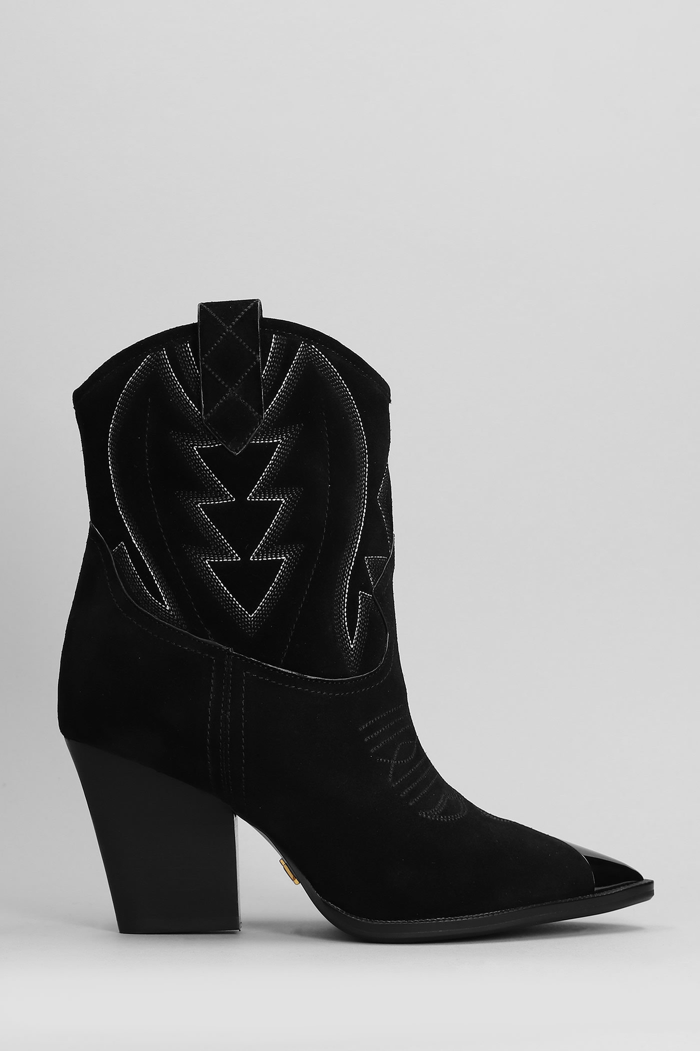 Texan Ankle Boots In Black Suede