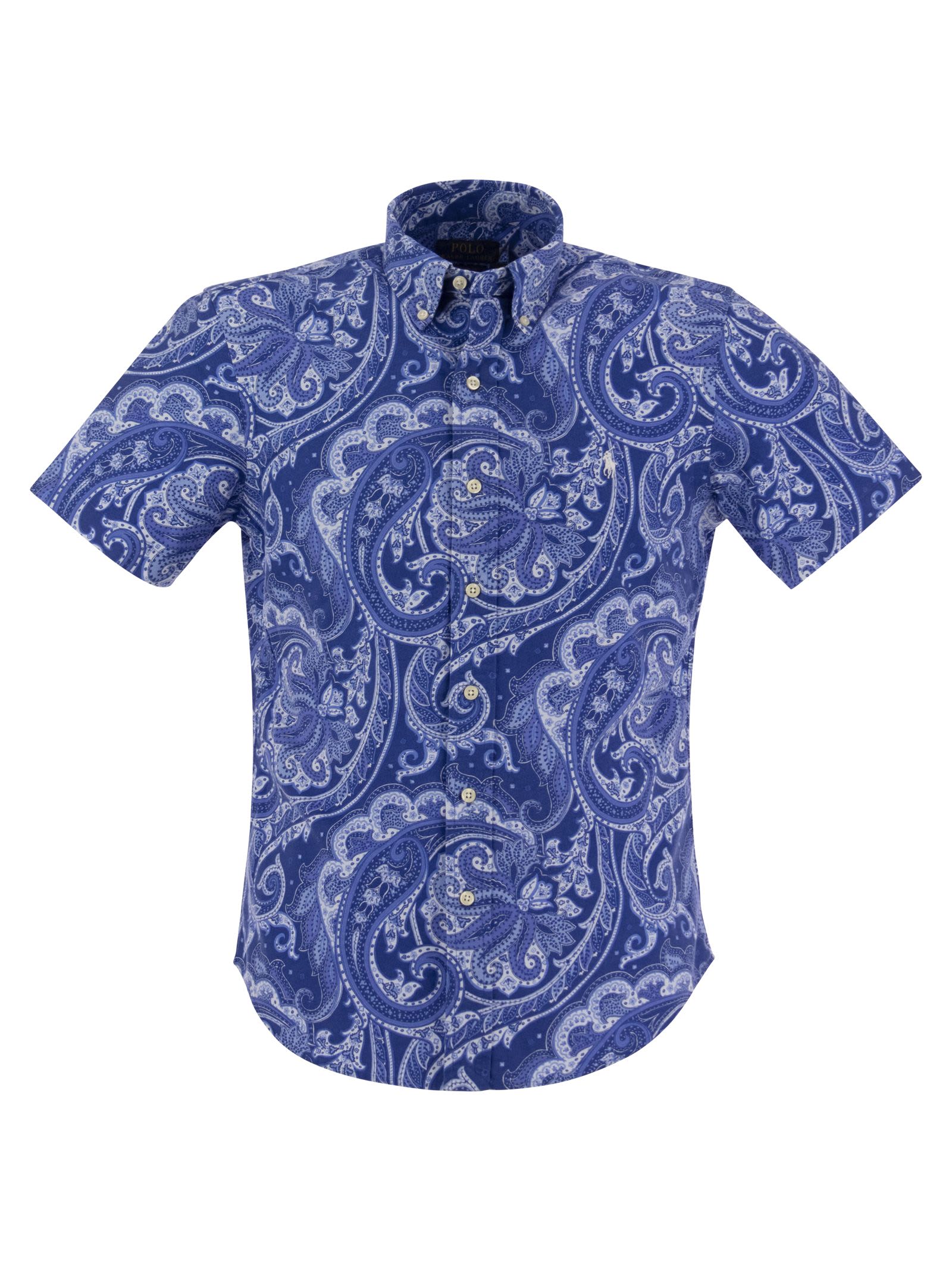 POLO RALPH LAUREN SHORT-SLEEVED SHIRT WITH CASHMERE PATTERN