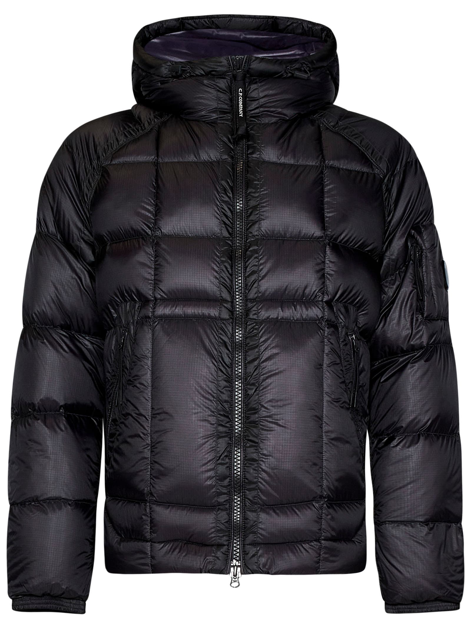 Shop C.p. Company D.d. Shell Down Jacket In Purple