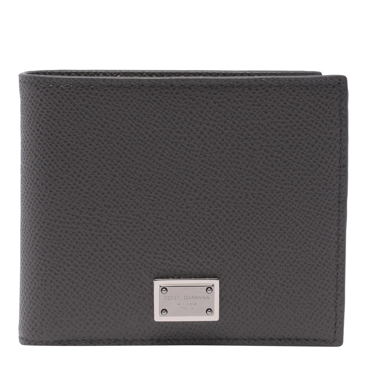 Shop Dolce & Gabbana Logo Plaque Bifold Wallet In Canna Da Fucile