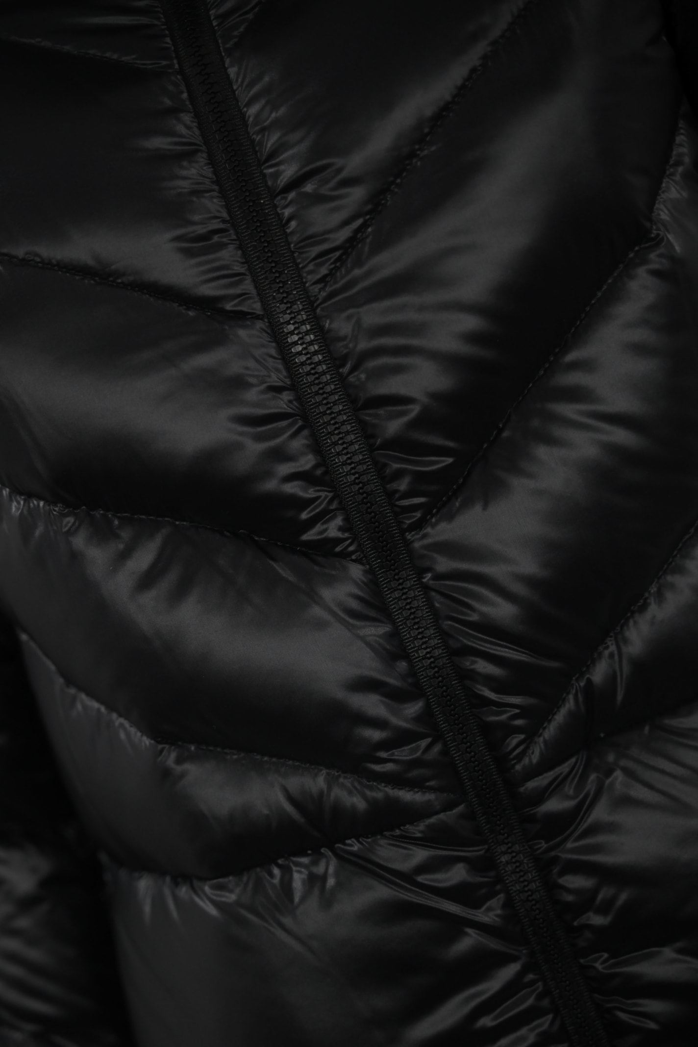 Shop Herno Black A-shape Down Jacket In Nero