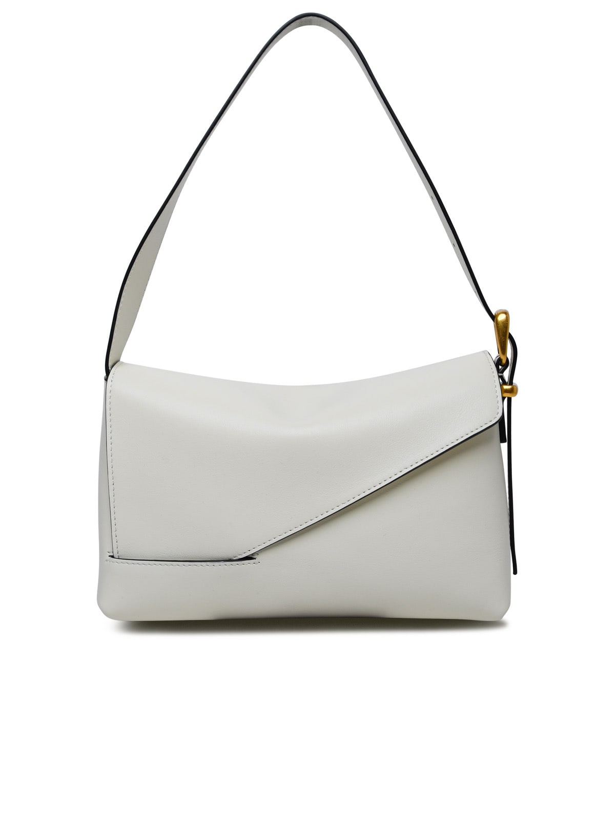 Oscar Baguette White Calf Leather Bag