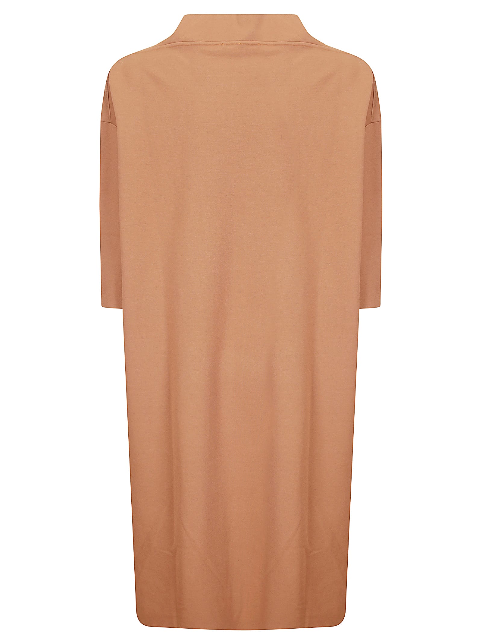 Stefano Mortari Short-sleeve Midi Dress In Brown