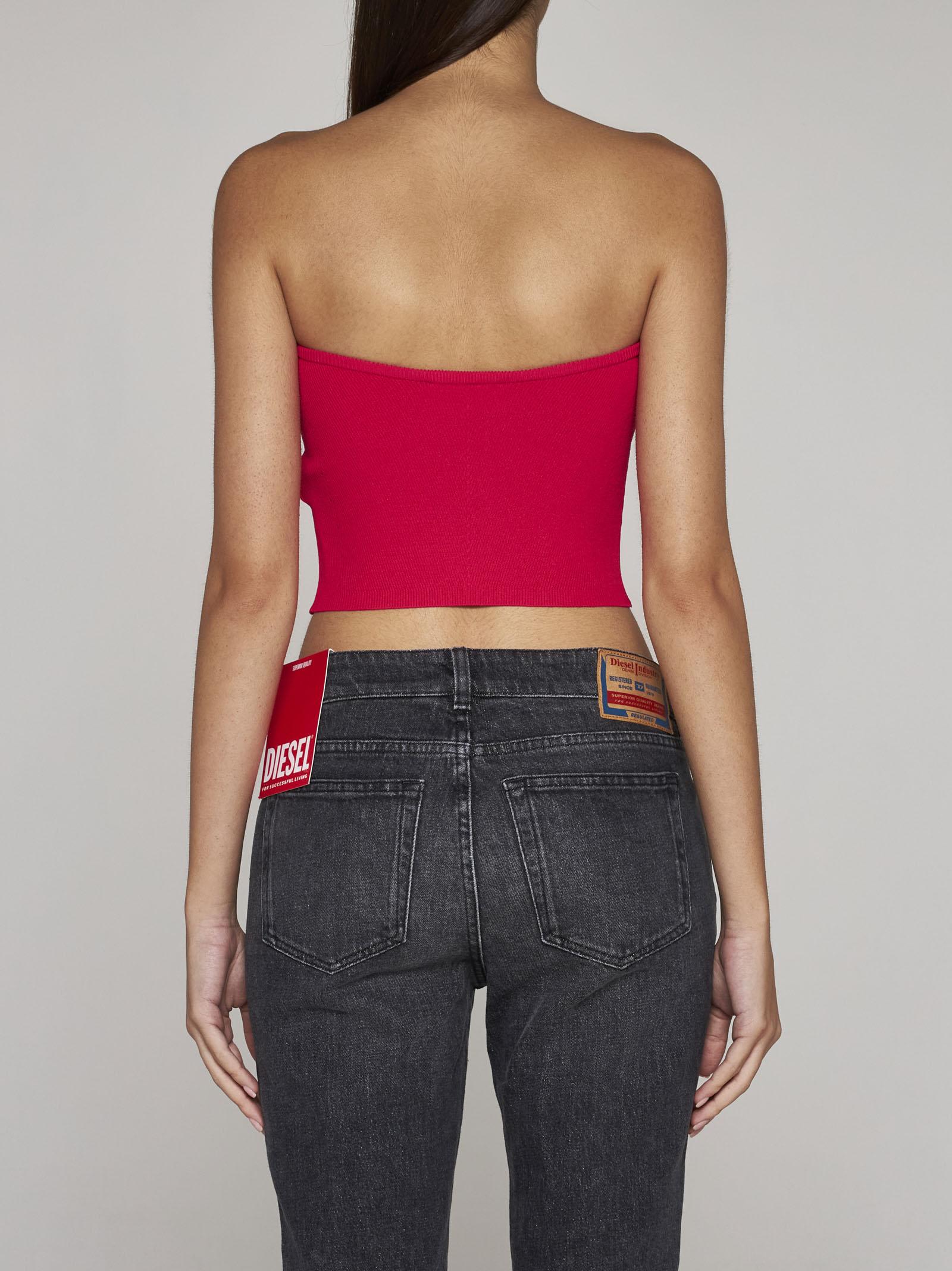 DIESEL Red M-clarksville-a Tube Top