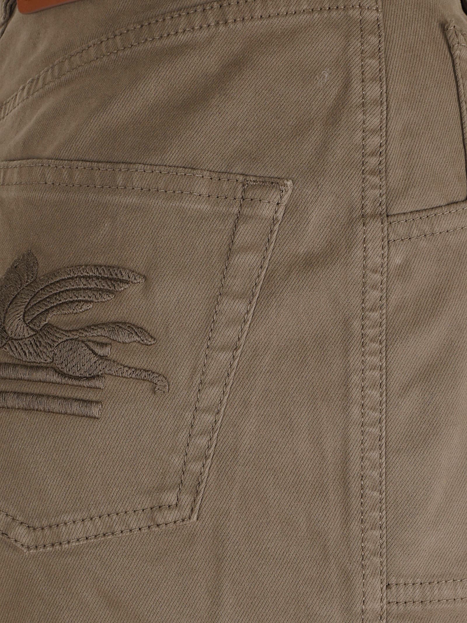 Etro Denim Jeans Woman In Brown