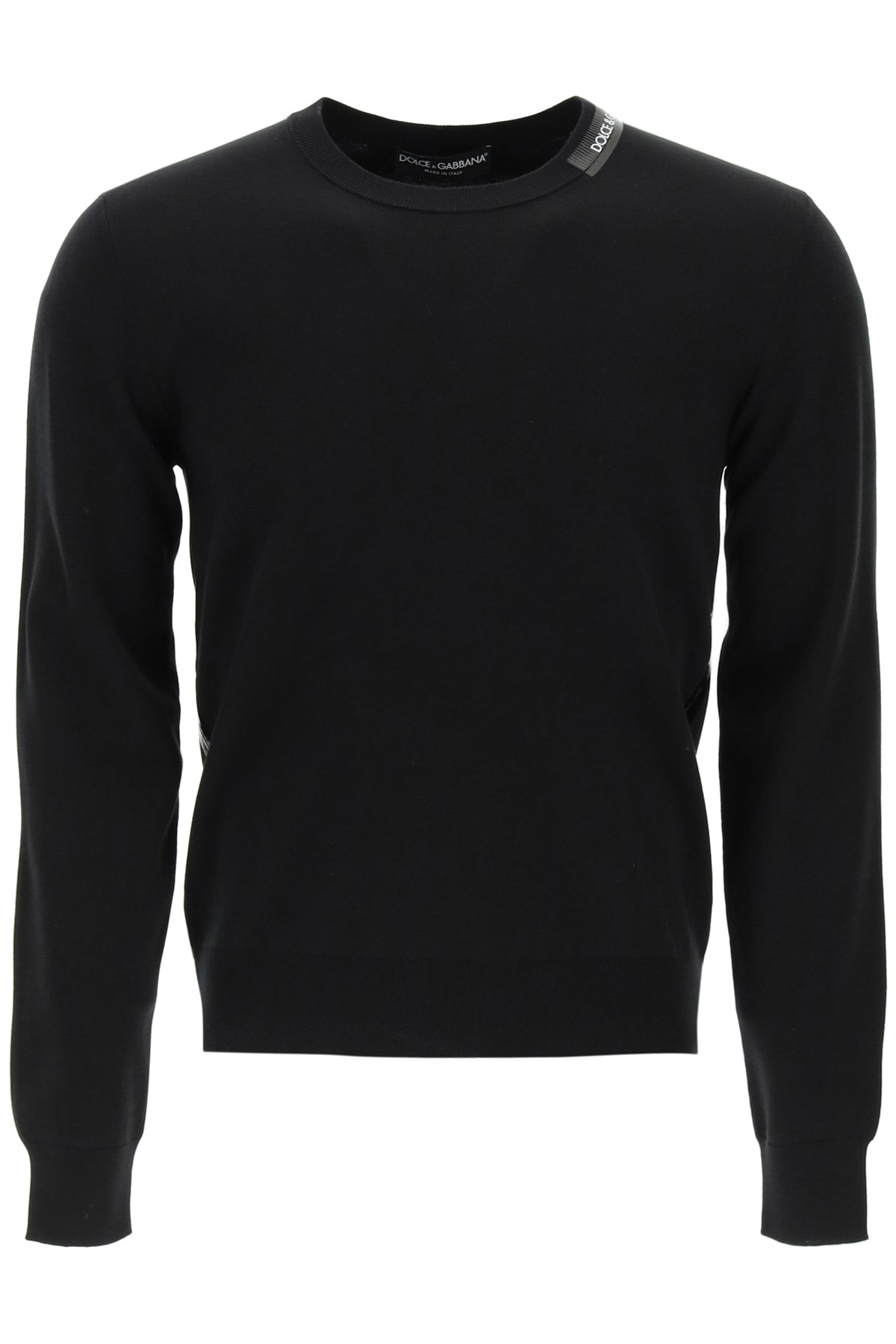 Dolce & Gabbana Cashmere Crew Neck Jumper In Nero (black)