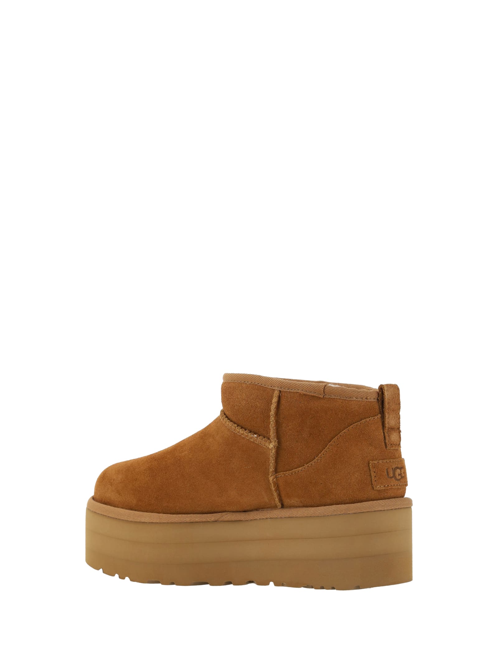 Ugg Classic Ultra Mini 1135092-che Womens 5 Chestnut Suede Platform Boot Gbnc453 In Brown