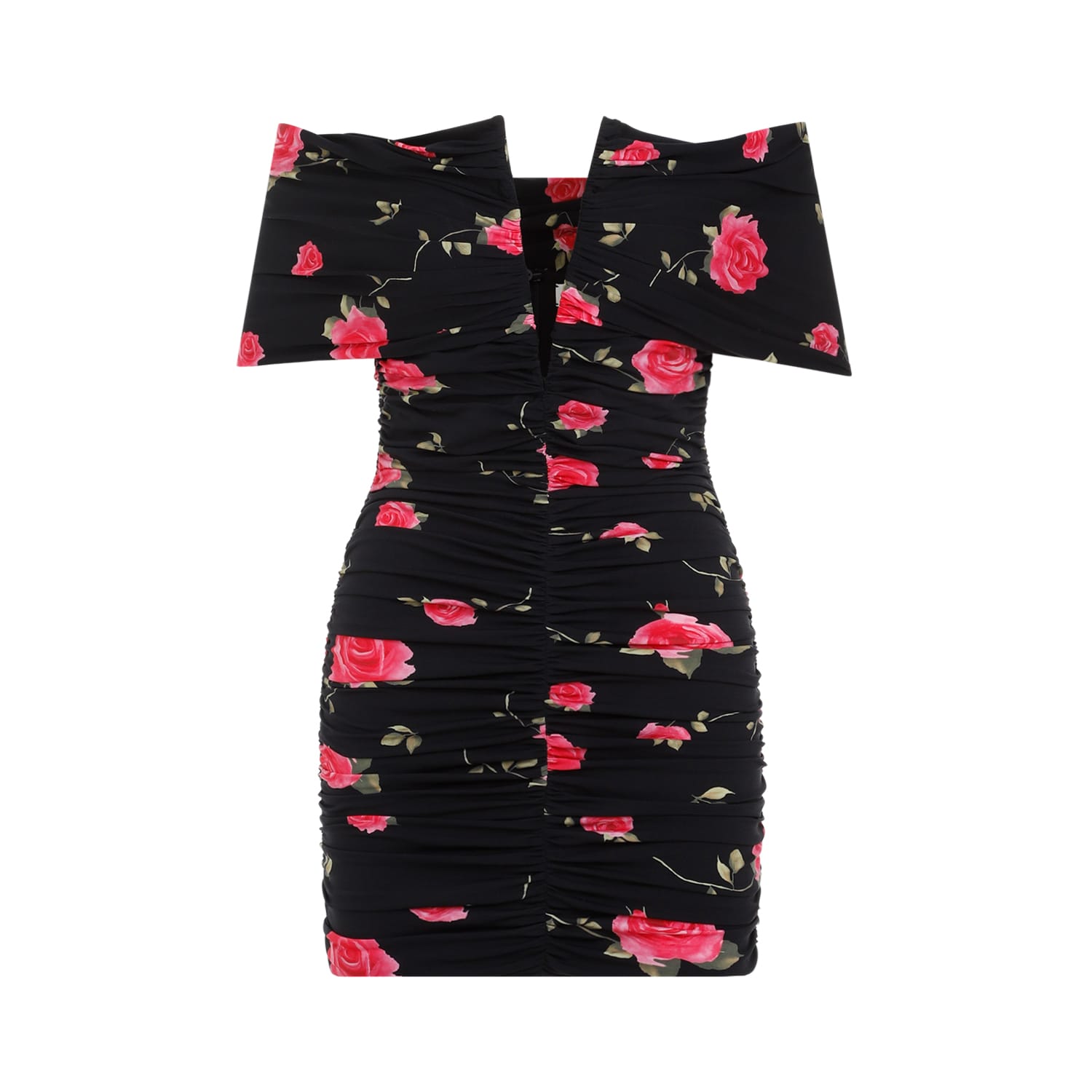 Shop Magda Butrym Printed Dress In Black