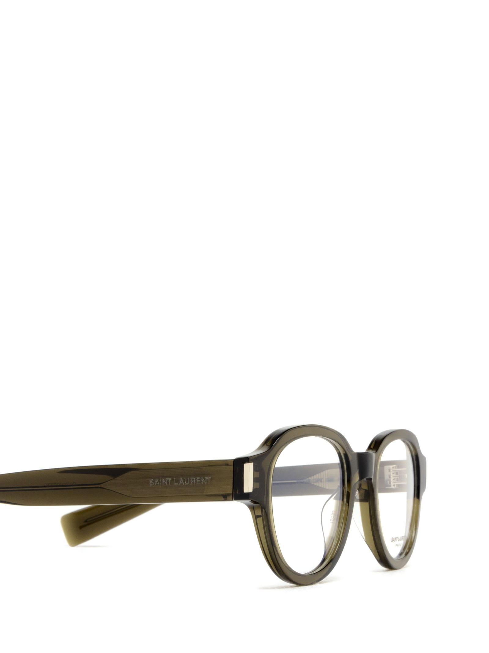 Shop Saint Laurent Sl 546 Opt Green Glasses