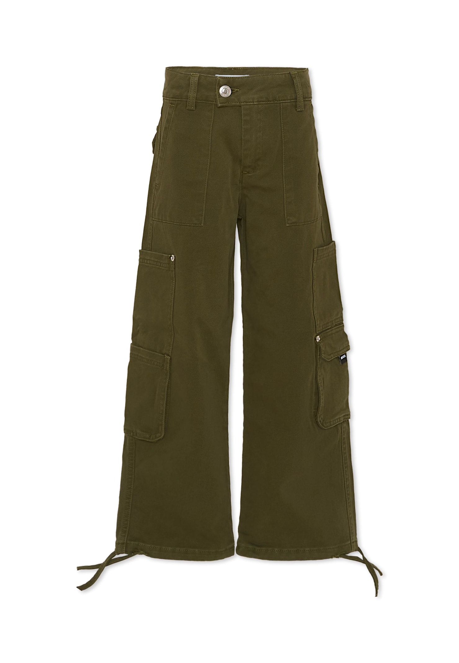 Msgm Cargo Pants In Green