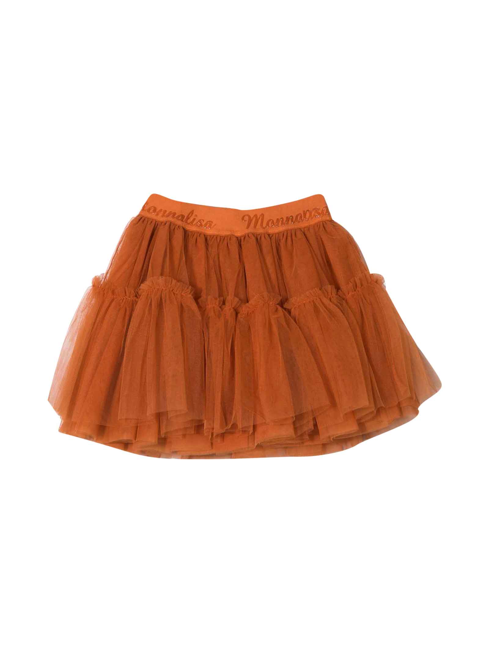 Monnalisa Orange Skirt Girl