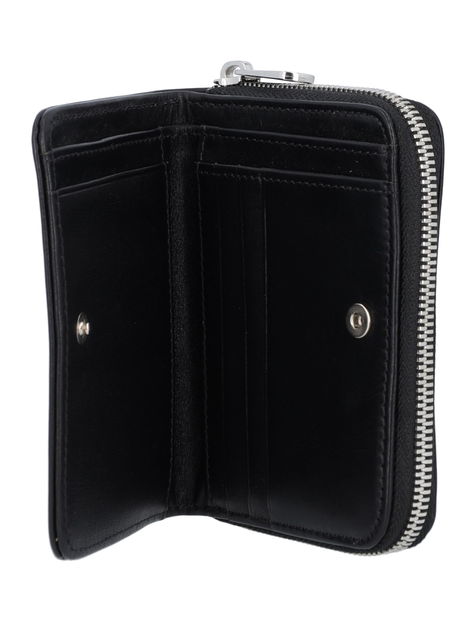 Shop Apc Emmanuel Compact Wallet In Black