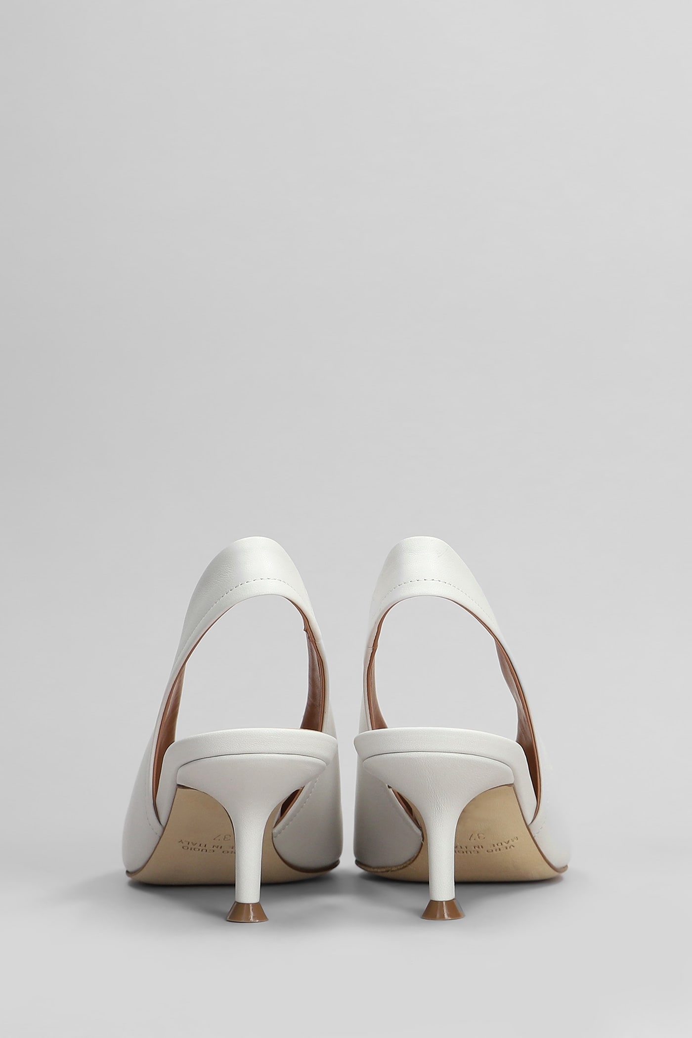Shop Lella Baldi Pumps In White Leather